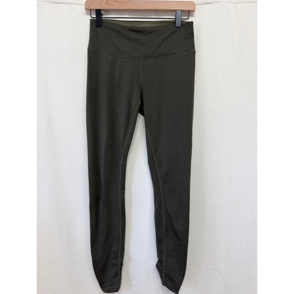 prAna‎ Misha Gathered Knit Leggings Olive Green W4LMIS314 Womens Small Gorpcore